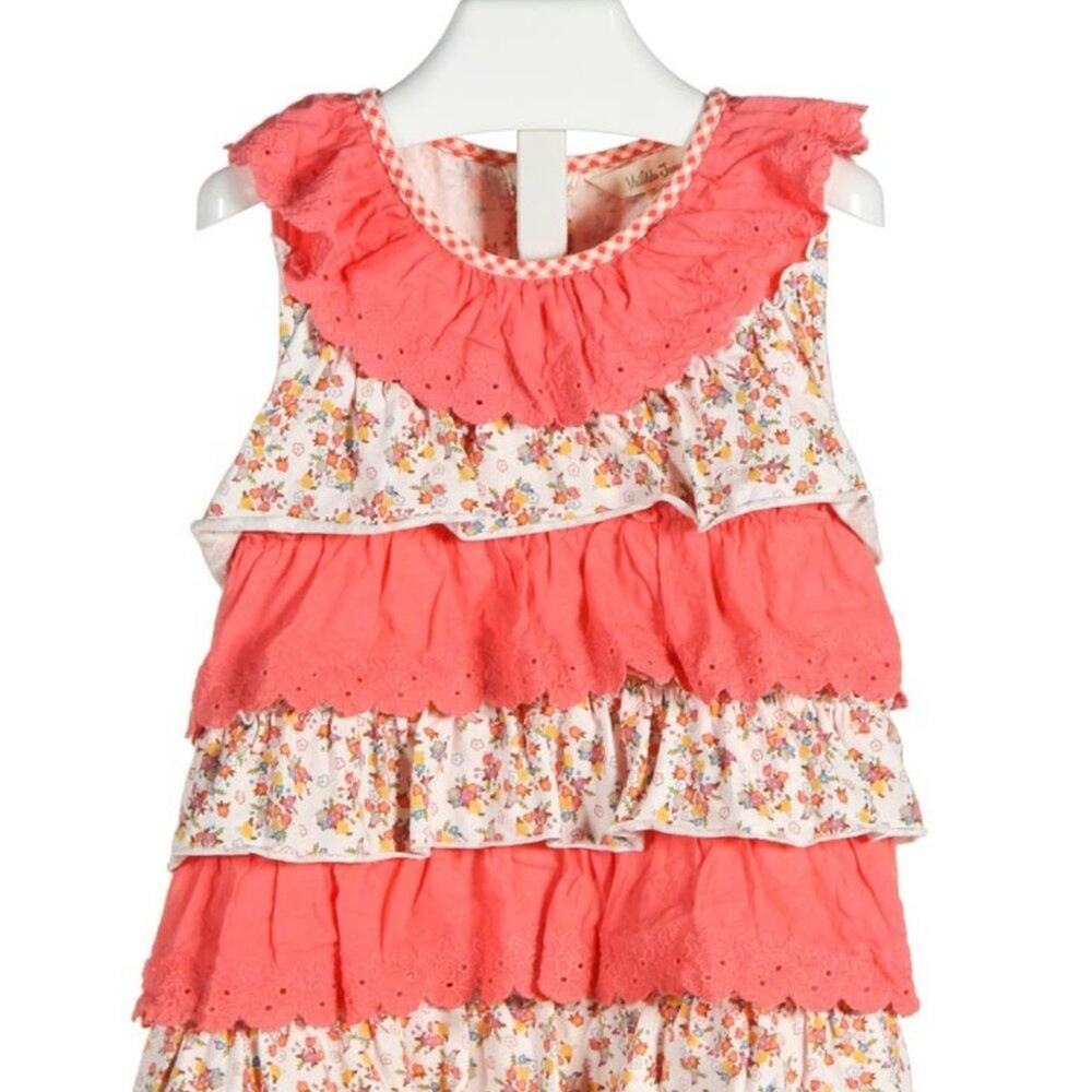 Matilda Jane Ruffle Cottage Core Tiered Eyelet Lace Sleeveless
